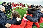 19.10.2017, Frauenfu�ball, Nationalteam, Testspiel, NV Arena, Niederlande, Oesterreich<br>Oesterreichs Ritual  vor Spielbeginn<br><br>Copyright / www. sportfotos. at<br>Missongasse 21<br>A - 3500 Krems<br>zierlinger@sportfotos.at<br>www.sportfotos.at<br>Kremser Bank <br>BIC SPKDAT21XXX<br>IBAN AT392022800704000918<br>