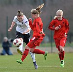 24.03.2016,  Rohrendorf, Fussball,  European Womens Under-17 Champioship 2016,  Elite Round,  sterreich,  Deutschland<br>BACHLER Magdalena, KGEL Kristin, SIEMS Caroline<br><br><br><br>Copyright DIENER / Zierlinger Karl<br>Marktgasse 3-7 / 4 / 5 / 21<br>A-1090 Wien<br>Telefax +43 1 955 32 35<br>Mobil +43 676 629 98 51<br>BA-CA<br>Bank Nr. 12000<br>Account Nr. 00712 223 783<br>e-mail: agentur@diener.at<br>Datenbank: www.diener.at