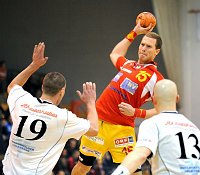 06.12.2008<br>UHK Krems - UHC Tulln/37:19 (16:10)<br>BICANIK Josef, VIZVARY Kristof, MUHM Ronald<br>