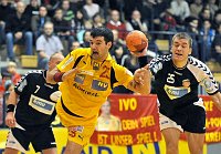 23.11.2008<br>UHK Krems - Pfadi Winterthur/34:30<br>MIERZWA Alexander, PESIC Rados, TARHAI Ladislav<br>