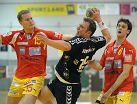 26.04.2009<br>UHK Krems - HIT Innsbruck 29:28 (19:15)<br>VIZVARY Kristof, SCHINAGL Thomas, BELAS Ivica