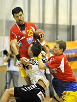 27.09.2008<br>UHK Krems - AonFivers Margarethen 27:31<br>PESIC Rados, KOLAR Markus, VIZVARY Kristof