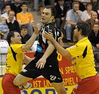 08.03.2009<br>UHK Krems - Bregenz/31:32 (12:13)<br>HRACHOVEC Pavel, OBAD Mario, GRABNER Bernhard