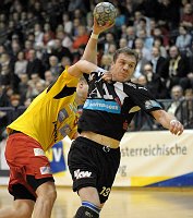 08.03.2009<br>UHK Krems - Bregenz/31:32 (12:13)<br>VIZVARY Kristof, GUENTHER Matthias