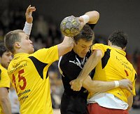 08.03.2009<br>UHK Krems - Bregenz/31:32 (12:13)<br>VIZVARY Kristof, GUENTHER Matthias, BELAS Ivica