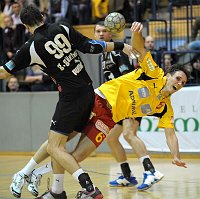 08.03.2009<br>UHK Krems - Bregenz/31:32 (12:13)<br>GUENTHER Gregor, BELAS Ivica