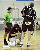 06.09.2008<br>Krems - Gnserndorf/37:24<br>MARKA Manfred(Schiri), Betreuer, BECK Maximilian