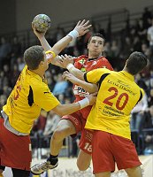 07.02.2007<br>UHK Krems - Union Leoben/42:31(24:10)<br>VIZVARY Kristof, GASPEROV Deni, SVOBODA Christoph