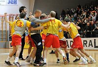 15.03.2010<br>UHK Krems - AonFivers/31:31 (18:16)<br>zu frher Jubel