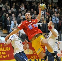 27.02.2010<br>UHK Krems - HC Hard/30:29 (15:13)<br>TLUCZYNSKI Maciej, BOZSO Andras, GLUSAKS Janis<br>