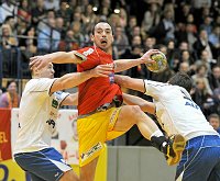 27.02.2010<br>UHK Krems - HC Hard/30:29 (15:13)<br>TLUCZYNSKI Maciej, BOZSO Andras, GLUSAKS Janis<br>
