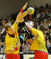 06.02.2010<br>UHK Krems - Bregenz/35:31 (18:18)<br>VIZVARY Kristof, SCHLINGER Roland, BOZSO Andras
