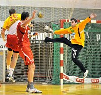 07.11.2009<br>UHK Krems - Union Leoben/34:28 (15:15)<br>VIZVARY Kristof, IVISIC Ivan, BLAHA Lukas