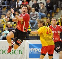 24.10.2009<br>UHK Krems - HIT Innsbruck/35:20 (19:7)<br>KAINMUELLER Klemens, VISY Norbert, MAYR Peter