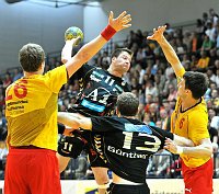 24.04.2010<br>UHK Krems - Bregenz/31:25 (21:13)<br>VIZVARY Kristof, VARGA Andreas, GUENTHER Matthias, BELAS Ivica<br>