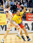 19.02.2011 Krems, <br>UHK Krems - HK Drott Halmstad/31:29 (14:14)<br>LOVGREN David, BOZSO Andras