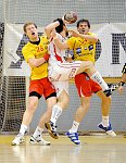 19.02.2011 Krems, <br>UHK Krems - HK Drott Halmstad/31:29 (14:14)<br>VIZVARY Kristof, PEREZ MARNE Diego, CHALUPA Georg
