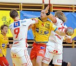 19.02.2011 Krems, <br>UHK Krems - HK Drott Halmstad/31:29 (14:14)<br>LOVGREN David, BOZSO Andras, STEINNJONSSON Gunnar