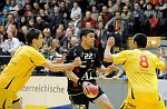 04.12.2010<br>UHK Krems - Bregenz/30:21 (15:10)<br>BELAS Ivica, WAGESREITER Markus, BOZSO Andras