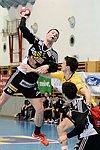 09.02.2013, Krems, Handball, Handball Liga Austria, HLA, MPO, UHK Krems - Fivers WAT Margareten,<br>KIRVELIAVICIUS Romas, BELAS Ivica, JONAS Herbert<br><br>Copyright DIENER / Zierlinger Karl<br>Marktgasse 3-7 / 4 / 5 / 21<br>A-1090 Wien<br>Telefax +43 1 955 32 35<br>Mobil +43 676 629 98 51<br>BA-CA<br>Bank Nr. 12000<br>Account Nr. 00712 223 783<br>e-mail: agentur@diener.at<br>Datenbank: www.diener.at