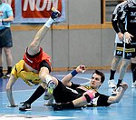 09.02.2013, Krems, Handball, Handball Liga Austria, HLA, MPO, UHK Krems - Fivers WAT Margareten,<br>BELAS Ivica, KOLAR Markus<br><br>Copyright DIENER / Zierlinger Karl<br>Marktgasse 3-7 / 4 / 5 / 21<br>A-1090 Wien<br>Telefax +43 1 955 32 35<br>Mobil +43 676 629 98 51<br>BA-CA<br>Bank Nr. 12000<br>Account Nr. 00712 223 783<br>e-mail: agentur@diener.at<br>Datenbank: www.diener.at