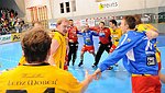 09.02.2013, Krems, Handball, Handball Liga Austria, HLA, MPO, UHK Krems - Fivers WAT Margareten,<br>Jubel Krems<br><br>Copyright DIENER / Zierlinger Karl<br>Marktgasse 3-7 / 4 / 5 / 21<br>A-1090 Wien<br>Telefax +43 1 955 32 35<br>Mobil +43 676 629 98 51<br>BA-CA<br>Bank Nr. 12000<br>Account Nr. 00712 223 783<br>e-mail: agentur@diener.at<br>Datenbank: www.diener.at