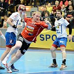 23.03.2013, Krems, Handball, Handball Liga Austria, HLA, MPO, UHK Krems - HC Hard,<br>LINT Werner, KNAUTH Michael<br><br>Copyright DIENER / Zierlinger Karl<br>Marktgasse 3-7 / 4 / 5 / 21<br>A-1090 Wien<br>Telefax +43 1 955 32 35<br>Mobil +43 676 629 98 51<br>BA-CA<br>Bank Nr. 12000<br>Account Nr. 00712 223 783<br>e-mail: agentur@diener.at<br>Datenbank: www.diener.at
