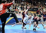 09.03.2013, Krems, Handball, Handball Liga Austria, HLA, MPO, UHK Krems, Union Leoben<br>MARINOVIC Luka, LINT Werner, SURAC Domagoj<br><br><br>Copyright DIENER / Zierlinger Karl<br>Marktgasse 3-7 / 4 / 5 / 21<br>A-1090 Wien<br>Telefax +43 1 955 32 35<br>Mobil +43 676 629 98 51<br>BA-CA<br>Bank Nr. 12000<br>Account Nr. 00712 223 783<br>e-mail: agentur@diener.at<br>Datenbank: www.diener.at
