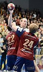 09.03.2013, Krems, Handball, Handball Liga Austria, HLA, MPO, UHK Krems, Union Leoben<br>ILLMAYER Florian, SCHMOELZ Johann, SCHWARZ Andreas<br><br><br>Copyright DIENER / Zierlinger Karl<br>Marktgasse 3-7 / 4 / 5 / 21<br>A-1090 Wien<br>Telefax +43 1 955 32 35<br>Mobil +43 676 629 98 51<br>BA-CA<br>Bank Nr. 12000<br>Account Nr. 00712 223 783<br>e-mail: agentur@diener.at<br>Datenbank: www.diener.at
