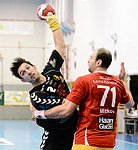 24.11.2012, Krems, Handball, Handball Liga Austria, <br>HLA, GD, UHK Krems, Bregenz,<br>MAYER Lukas, MITKOV Vlatko<br><br><br>Copyright DIENER / Zierlinger Karl<br>Marktgasse 3-7 / 4 / 5 / 21<br>A-1090 Wien<br>Telefax +43 1 955 32 35<br>Mobil +43 676 629 98 51<br>BA-CA<br>Bank Nr. 12000<br>Account Nr. 00712 223 783<br>e-mail: agentur@diener.at<br>Datenbank: www.diener.at