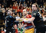 24.11.2012, Krems, Handball, Handball Liga Austria, <br>HLA, GD, UHK Krems, Bregenz,<br>HARRICH Peter, MITKOV Vlatko, PODVRSIC Andraz<br><br><br>Copyright DIENER / Zierlinger Karl<br>Marktgasse 3-7 / 4 / 5 / 21<br>A-1090 Wien<br>Telefax +43 1 955 32 35<br>Mobil +43 676 629 98 51<br>BA-CA<br>Bank Nr. 12000<br>Account Nr. 00712 223 783<br>e-mail: agentur@diener.at<br>Datenbank: www.diener.at