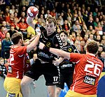 24.11.2012, Krems, Handball, Handball Liga Austria, <br>HLA, GD, UHK Krems, Bregenz,<br>CHALUPA Georg, WATZL Gernot, VIZVARY Kristof<br><br><br>Copyright DIENER / Zierlinger Karl<br>Marktgasse 3-7 / 4 / 5 / 21<br>A-1090 Wien<br>Telefax +43 1 955 32 35<br>Mobil +43 676 629 98 51<br>BA-CA<br>Bank Nr. 12000<br>Account Nr. 00712 223 783<br>e-mail: agentur@diener.at<br>Datenbank: www.diener.at