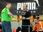 26.10.2012, Krems, Handball, Handball Liga Austria, HLA, GD, UHK Krems - Fivers WAT Margareten,<br>STAUDINGER Christian, ECKL Peter, BILYK Sergiy<br><br>Copyright DIENER / Zierlinger Karl<br>Marktgasse 3-7 / 4 / 5 / 21<br>A-1090 Wien<br>Telefax +43 1 955 32 35<br>Mobil +43 676 629 98 51<br>BA-CA<br>Bank Nr. 12000<br>Account Nr. 00712 223 783<br>e-mail: agentur@diener.at<br>Datenbank: www.diener.at