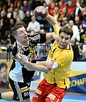 26.10.2012, Krems, Handball, Handball Liga Austria, HLA, GD, UHK Krems - Fivers WAT Margareten,<br>KIRVELIAVICIUS Romas, BELAS Ivica<br><br>Copyright DIENER / Zierlinger Karl<br>Marktgasse 3-7 / 4 / 5 / 21<br>A-1090 Wien<br>Telefax +43 1 955 32 35<br>Mobil +43 676 629 98 51<br>BA-CA<br>Bank Nr. 12000<br>Account Nr. 00712 223 783<br>e-mail: agentur@diener.at<br>Datenbank: www.diener.at