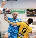 22.09.2012, Krems, Handball, Handball Liga Austria, HLA, GD, UHK Krems - HC Linz,<br>LOVRINOVIC Ilija, BELAS Ivica<br><br>Copyright DIENER / Zierlinger Karl<br>Marktgasse 3-7 / 4 / 5 / 21<br>A-1090 Wien<br>Telefax +43 1 955 32 35<br>Mobil +43 676 629 98 51<br>BA-CA<br>Bank Nr. 12000<br>Account Nr. 00712 223 783<br>e-mail: agentur@diener.at<br>Datenbank: www.diener.at