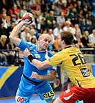 22.09.2012, Krems, Handball, Handball Liga Austria, HLA, GD, UHK Krems - HC Linz,<br>LOVRINOVIC Ilija, VIZVARY Kristof<br><br>Copyright DIENER / Zierlinger Karl<br>Marktgasse 3-7 / 4 / 5 / 21<br>A-1090 Wien<br>Telefax +43 1 955 32 35<br>Mobil +43 676 629 98 51<br>BA-CA<br>Bank Nr. 12000<br>Account Nr. 00712 223 783<br>e-mail: agentur@diener.at<br>Datenbank: www.diener.at