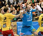 22.09.2012, Krems, Handball, Handball Liga Austria, HLA, GD, UHK Krems - HC Linz,<br>CHALUPA Georg, SCHNEIDER Uwe<br><br>Copyright DIENER / Zierlinger Karl<br>Marktgasse 3-7 / 4 / 5 / 21<br>A-1090 Wien<br>Telefax +43 1 955 32 35<br>Mobil +43 676 629 98 51<br>BA-CA<br>Bank Nr. 12000<br>Account Nr. 00712 223 783<br>e-mail: agentur@diener.at<br>Datenbank: www.diener.at