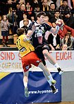 02.02.2013, Krems, Handball, OEHB Cup Viertelfinale, <br>UHK Krems, HITTirol,<br>SCHOPF Tobias, HERMANN Maximilian<br><br><br><br>Copyright DIENER / Zierlinger Karl<br>Marktgasse 3-7 / 4 / 5 / 21<br>A-1090 Wien<br>Telefax +43 1 955 32 35<br>Mobil +43 676 629 98 51<br>BA-CA<br>Bank Nr. 12000<br>Account Nr. 00712 223 783<br>e-mail: agentur@diener.at<br>Datenbank: www.diener.at
