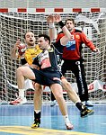 02.02.2013, Krems, Handball, OEHB Cup Viertelfinale, <br>UHK Krems, HITTirol,<br>MITKOV Vlatko, KAINMUELLER Klemens, SHEJBAL Mihal<br><br><br><br>Copyright DIENER / Zierlinger Karl<br>Marktgasse 3-7 / 4 / 5 / 21<br>A-1090 Wien<br>Telefax +43 1 955 32 35<br>Mobil +43 676 629 98 51<br>BA-CA<br>Bank Nr. 12000<br>Account Nr. 00712 223 783<br>e-mail: agentur@diener.at<br>Datenbank: www.diener.at