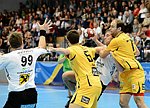 06.10.2012, Krems, Handball, Handball Liga Austria, HLA, GD, UHK Krems - HSG  Baernbach / Koeflach,<br>HALLMANN Christian, BELAS Ivica, MIKANOVIC Sasa, MITKOV Vlatko<br><br><br>Copyright DIENER / Zierlinger Karl<br>Marktgasse 3-7 / 4 / 5 / 21<br>A-1090 Wien<br>Telefax +43 1 955 32 35<br>Mobil +43 676 629 98 51<br>BA-CA<br>Bank Nr. 12000<br>Account Nr. 00712 223 783<br>e-mail: agentur@diener.at<br>Datenbank: www.diener.at