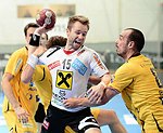06.10.2012, Krems, Handball, Handball Liga Austria, HLA, GD, UHK Krems - HSG  Baernbach / Koeflach,<br>BELAS Ivica, WALZER Guenther, PUSTERHOFER Otmar, BOZSO Andras<br><br><br>Copyright DIENER / Zierlinger Karl<br>Marktgasse 3-7 / 4 / 5 / 21<br>A-1090 Wien<br>Telefax +43 1 955 32 35<br>Mobil +43 676 629 98 51<br>BA-CA<br>Bank Nr. 12000<br>Account Nr. 00712 223 783<br>e-mail: agentur@diener.at<br>Datenbank: www.diener.at