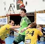 08.12.2012, Krems, Handball, Handball Liga Austria, <br>HLA, GD, UHK Krems, SG Westwien,<br>MITKOV Vlatko, HERMANN Alexander, VISY Norbert<br><br><br>Copyright DIENER / Zierlinger Karl<br>Marktgasse 3-7 / 4 / 5 / 21<br>A-1090 Wien<br>Telefax +43 1 955 32 35<br>Mobil +43 676 629 98 51<br>BA-CA<br>Bank Nr. 12000<br>Account Nr. 00712 223 783<br>e-mail: agentur@diener.at<br>Datenbank: www.diener.at