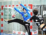 13.10.2012, Krems, Handball, Handball Liga Austria, HLA, GD, UHK Krems, ULZ Schwaz, <br>DEIFL Florian, SVOBODA Christoph<br><br><br>Copyright DIENER / Zierlinger Karl<br>Marktgasse 3-7 / 4 / 5 / 21<br>A-1090 Wien<br>Telefax +43 1 955 32 35<br>Mobil +43 676 629 98 51<br>BA-CA<br>Bank Nr. 12000<br>Account Nr. 00712 223 783<br>e-mail: agentur@diener.at<br>Datenbank: www.diener.at