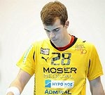 13.10.2012, Krems, Handball, Handball Liga Austria, HLA, GD, UHK Krems, ULZ Schwaz, <br>FEICHTINGER Sebastian<br><br><br>Copyright DIENER / Zierlinger Karl<br>Marktgasse 3-7 / 4 / 5 / 21<br>A-1090 Wien<br>Telefax +43 1 955 32 35<br>Mobil +43 676 629 98 51<br>BA-CA<br>Bank Nr. 12000<br>Account Nr. 00712 223 783<br>e-mail: agentur@diener.at<br>Datenbank: www.diener.at
