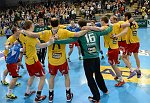 17.04.2014, Krems, Handball, Handball Liga Austria, HLA, OPO, UHK Krems, Bregenz,<br>Jubel Krems<br><br><br>Copyright DIENER / Karl Zierlinger<br>Marktgasse 3-7 / 4 / 5 / 21<br>A-1090 Wien<br>Telefax +43 1 955 32 35<br>Mobil +43 676 629 98 51<br>BA-CA<br>Bank Nr. 12000<br>Account Nr. 00712 223 783<br>e-mail: agentur@diener.at<br>Datenbank: www.diener.at