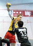17.04.2014, Krems, Handball, Handball Liga Austria, HLA, OPO, UHK Krems, Bregenz,<br>BABARSKAS Gerdas, GAVRANOVIC Filip<br><br><br>Copyright DIENER / Karl Zierlinger<br>Marktgasse 3-7 / 4 / 5 / 21<br>A-1090 Wien<br>Telefax +43 1 955 32 35<br>Mobil +43 676 629 98 51<br>BA-CA<br>Bank Nr. 12000<br>Account Nr. 00712 223 783<br>e-mail: agentur@diener.at<br>Datenbank: www.diener.at
