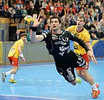 17.04.2014, Krems, Handball, Handball Liga Austria, HLA, OPO, UHK Krems, Bregenz,<br>GAVRANOVIC Filip, FEICHTINGER Sebastian<br><br><br>Copyright DIENER / Karl Zierlinger<br>Marktgasse 3-7 / 4 / 5 / 21<br>A-1090 Wien<br>Telefax +43 1 955 32 35<br>Mobil +43 676 629 98 51<br>BA-CA<br>Bank Nr. 12000<br>Account Nr. 00712 223 783<br>e-mail: agentur@diener.at<br>Datenbank: www.diener.at