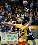 27.10.2013, Krems, Handball, Handball Liga Austria, HLA, MPO, UHK Krems - Fivers WAT Margareten,<br>BRANDFELLNER David, CHALUPA Georg<br><br>Copyright DIENER / Zierlinger Karl<br>Marktgasse 3-7 / 4 / 5 / 21<br>A-1090 Wien<br>Telefax +43 1 955 32 35<br>Mobil +43 676 629 98 51<br>BA-CA<br>Bank Nr. 12000<br>Account Nr. 00712 223 783<br>e-mail: agentur@diener.at<br>Datenbank: www.diener.at