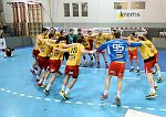 28.04.2014, Krems, Handball, Handball Liga Austria, HLA, Viertelfinale, UHK Krems, Bregenz,<br>Kremser Jubelreigen<br><br><br>Copyright DIENER / Karl Zierlinger<br>Marktgasse 3-7 / 4 / 5 / 21<br>A-1090 Wien<br>Telefax +43 1 955 32 35<br>Mobil +43 676 629 98 51<br>BA-CA<br>Bank Nr. 12000<br>Account Nr. 00712 223 783<br>e-mail: agentur@diener.at<br>Datenbank: www.diener.at