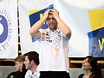 28.04.2014, Krems, Handball, Handball Liga Austria, HLA, Viertelfinale, UHK Krems, Bregenz,<br>SVEINSSON Geier<br><br><br>Copyright DIENER / Karl Zierlinger<br>Marktgasse 3-7 / 4 / 5 / 21<br>A-1090 Wien<br>Telefax +43 1 955 32 35<br>Mobil +43 676 629 98 51<br>BA-CA<br>Bank Nr. 12000<br>Account Nr. 00712 223 783<br>e-mail: agentur@diener.at<br>Datenbank: www.diener.at